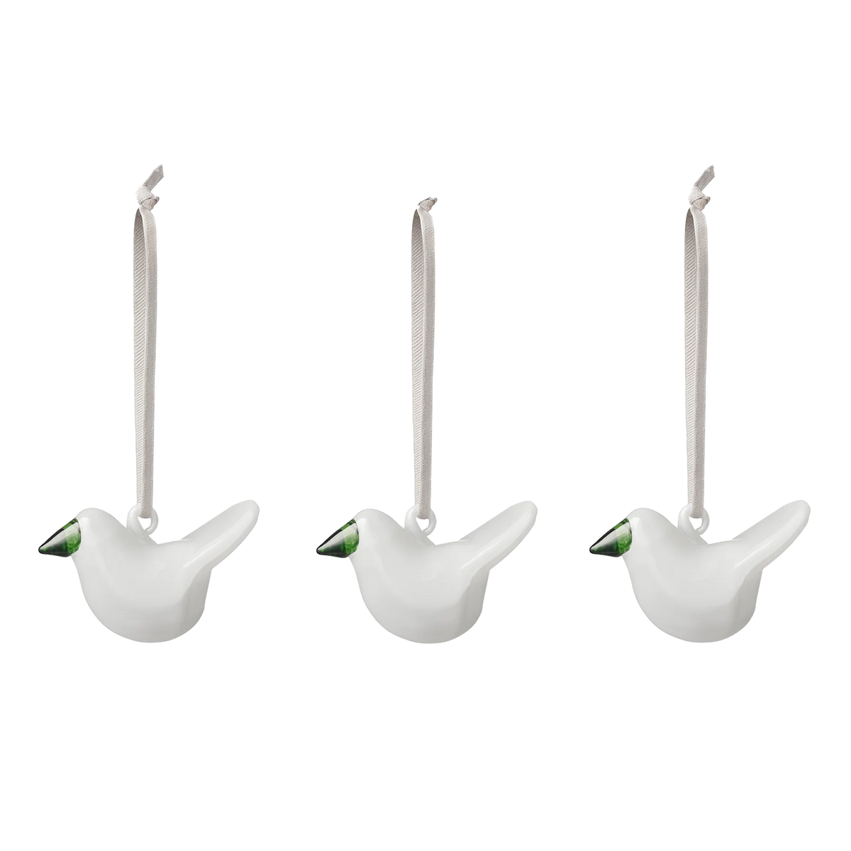 置物 ittala Birds Iittala Mini Glass Birds 3pc Set Gray – The Umstead Online