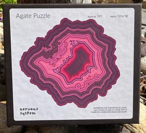 Nervous System Pink/Red Agate Puzzle