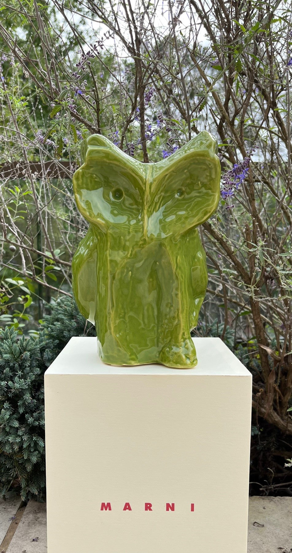 After Midnight Petite Owl Vase by Serax