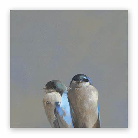 Mincing Mockingbird Swallow Pair 10x10