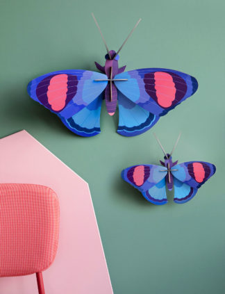 Deluxe Peacock Butterflies Wall Decoration