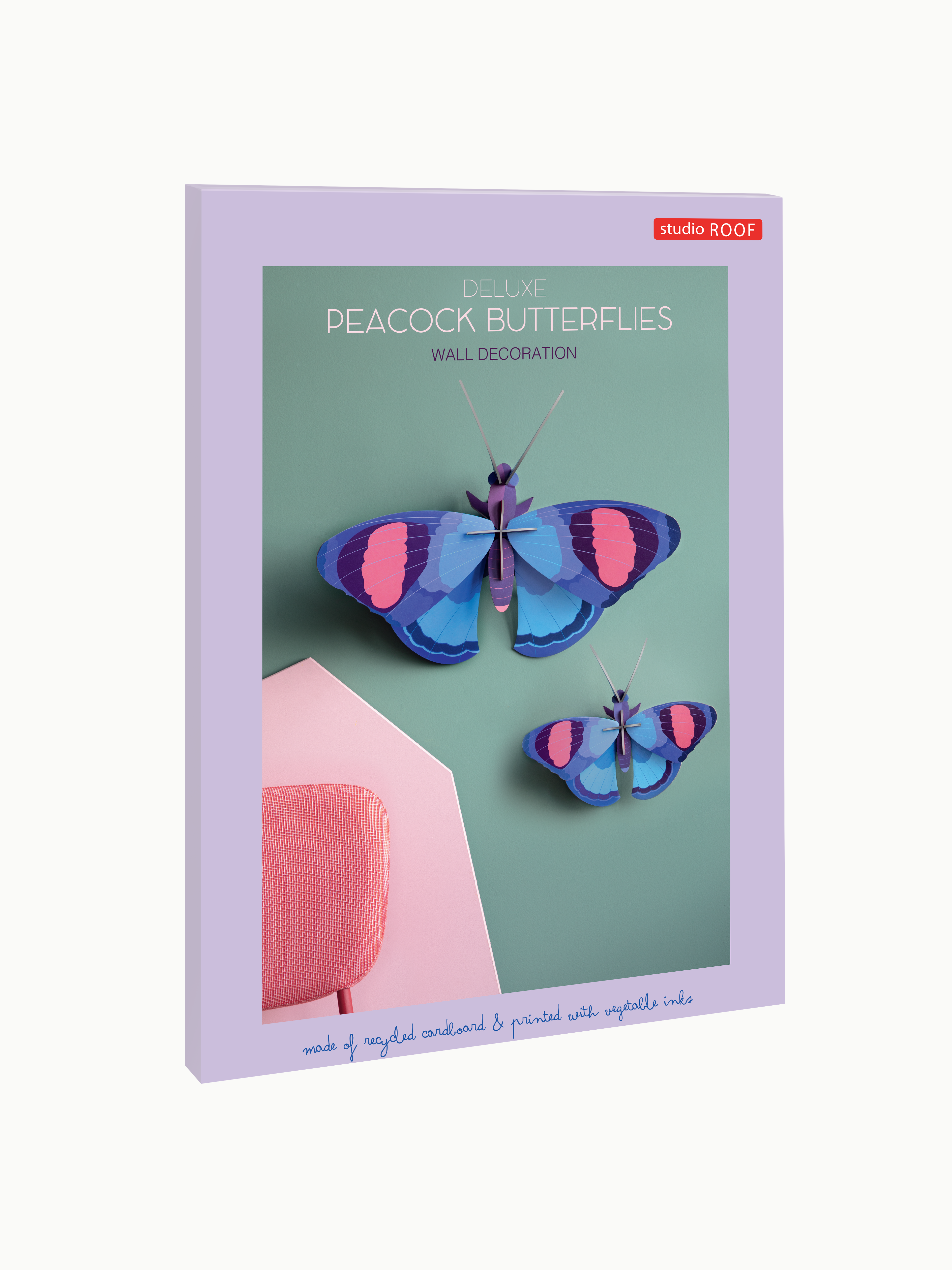 Deluxe Peacock Butterflies Wall Decoration