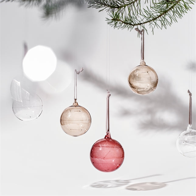 Iittala Sun Ball Set Clear Calluna-Linen 80mm