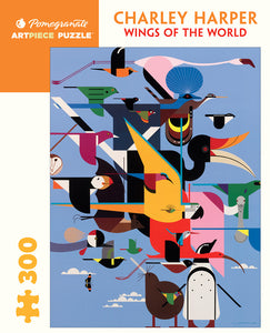 Charley Harper Wings of the World 300 Piece Puzzle