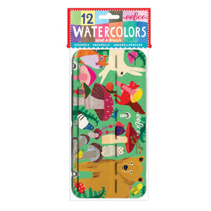 Woodland Rainbow Watercolor Pad &Mushrooms Watercolor Tin